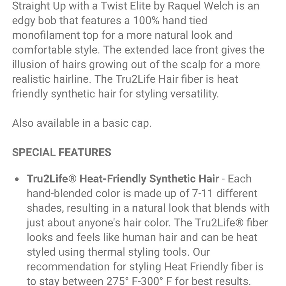 Raquel Welch Straight Up With a Twist Elite Shaded Sand RL1621SS - Picture 13 of 15